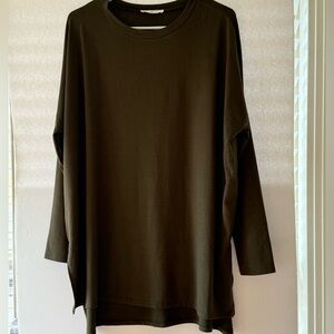 Zenana Outfitters Dark Brown Long Sleeve Top